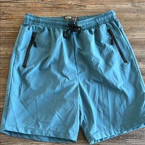 N MAD Blue Athletic Shorts